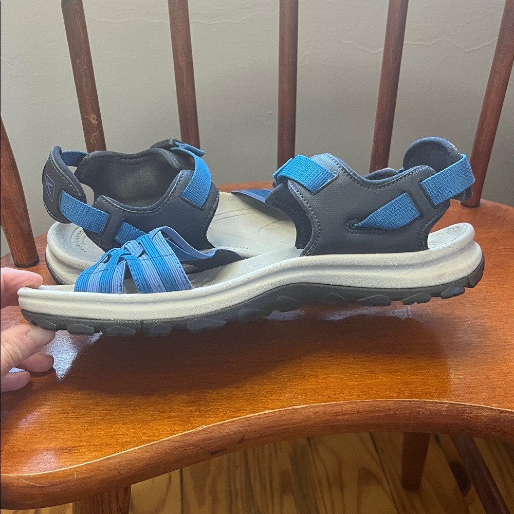 KEEN Women's Terradora II Strappy Open Toe Sandals in Navy/Mykonos Blue Size 8 - Picture 9 of 13